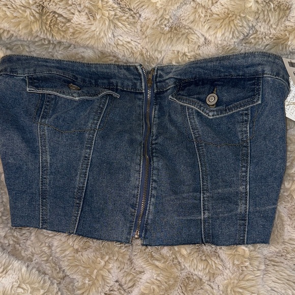 Tops - Denim Tube Top